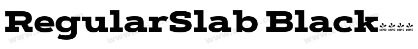 RegularSlab Black字体转换